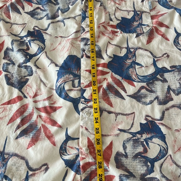 COLUMBIA-MENS SHORT SLEEVE BUTTON DOWN PFG PERFORMANCE FISHING GEAR SHIRT - Picture 6 of 14